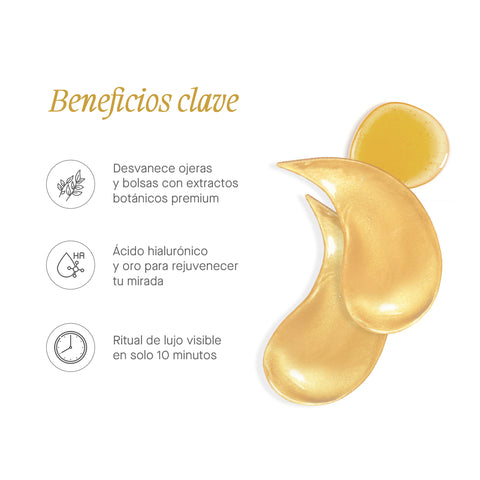 NUEVOS Parches para ojos CON ORO 24k