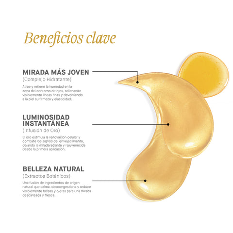 NUEVOS Parches para ojos CON ORO 24k